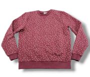 Asos Sweatshirt Size Large Women's Crew Neck Pullover Sweatshirt Red 