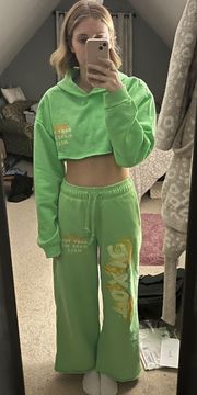 Green Sweat Set