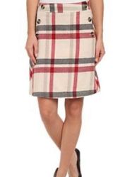 New with Tags Woolrich Plaid A line Skirt sz 12