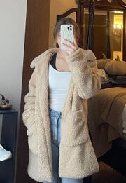 long sherpa coat