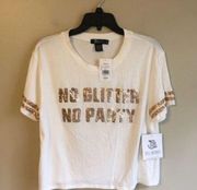 NWT Miss Chevious small glitter party top