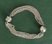 Sterling Silver Bracelet with Sphere Clip