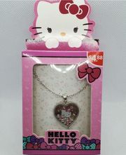 NWT Hello Kitty Heart Shaker Necklace