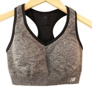 New Balance  Sports Bra Gray & Black Size XS