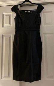 Karen Millen Sheath Dress, Black, Size 6, EUC