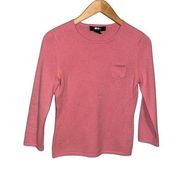 EXPRESS Light pink 100% cashmere long sleeve pullover lightweight sweater - Medi