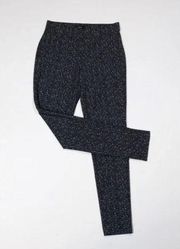 Theory Abdelle Mid Rise Pull On Stretch Faux Tweed Twill Leggings Pants Small