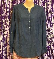 Dalia Collection Blue button up women’s medium