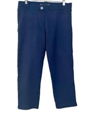 Betabrand Navy Dress Yoga Pant Classic Crop, EUC, Size Medium, MSRP $78