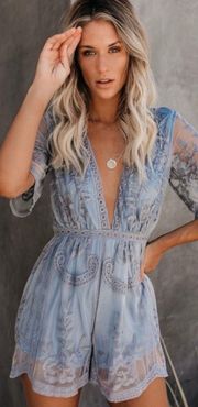 WHITE Lace Romper