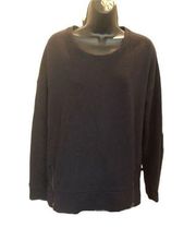 ATHLETA Black Zippered Oversized Sweater - size Medium