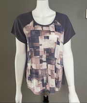 Simply Vera graphic t-shirt top grey