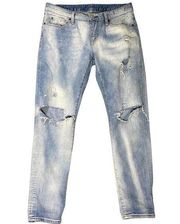 Denim Supply Ralph Lauren Skinny Boyfriend Jeans Distressed Size 27 Womens Blue