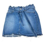 Arizona Jean Co. | Faded Denim Paperbag Jean Skirt