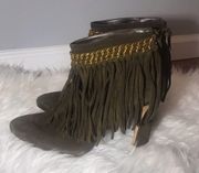 Fringe Chain Booties