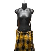 Harry Potter Hufflepuff Pleated Suspender Skirt