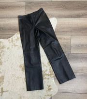 Vintage 100% Leather Black Pants