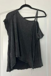 Gray Distressed Tee