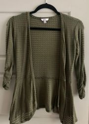 Candie’s Green Cardigan