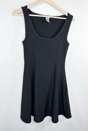 New Mix Black Scoop Neck Sleeveless Fit & Flare Mini Dress Women's Size Medium M