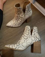 Steve Madden Snakeprint Booties