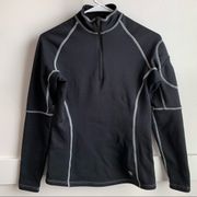 Mountain Hardwear Black Half Zip Long Sleeve Pullover