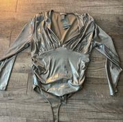 H&M metallic bodysuit