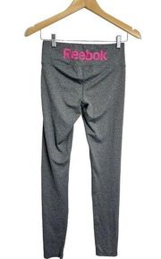 Reebok Women’s Gray/Pink Athletic Leggings Size XS