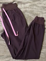 Dark Fig High Waisted Zamora Scrub Pants