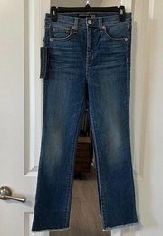 1097 NWT Veronica Beard Carly 11" Kick Flare Jeans Size 25