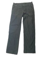 Kuhl Kendra Hiking Pant Sz. 14R Carbon Grey Cotton Blend Outdoors Straight Leg