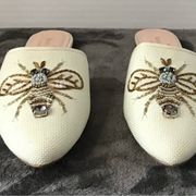 Kate Spade New York BEE Shoe Maddie Bee Buzz Worthy Mules So Cute 7.5M New N/Box
