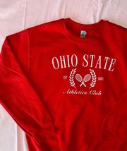 ATHLETICS CLUB RED CREW NECK