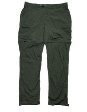 *REI Relaxed Fit Convertible Outdoor Womens Pant Size 14 Dark Green Hiking Trail