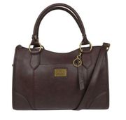 & Co. Core Satchel Tobacco Dark Brown Vegan Leather Handbag