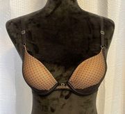 Lily of France black lace bra size 32A