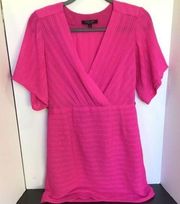 Nanette Lepore Short Sleeve Blouse Pink Size 4