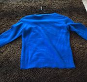 Petite  Pure Cashmere Top Blue