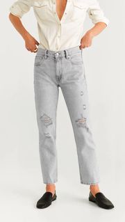 Mid-Waist Grey Jeans