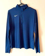 NIKE | Navy Blue Lightweight Dri-Fit Long Sleeve Running Shirt Sz M