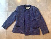 Jaeger Like New Tweed Blazer Sz 14 Beautiful