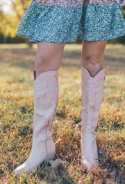 Tall Nude Cowgirl Boots