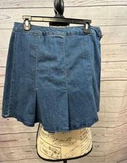 A361-So juniors size 17/33w tennis jean skirt nwt