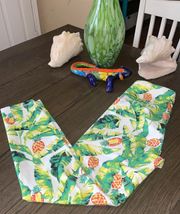 Sweat Palms & Pinas Pineapple leggings athletic neon NWT