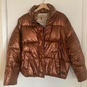 Scotch & Soda Hedda Copper/Bronze Puffer Down Jacket