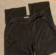 Healing Hands Purple Label Yoga scrub pants, black, size Medium