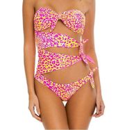 Wild Lulifama Sweetheart Knot Bow Tie Side Bandeau One Piece