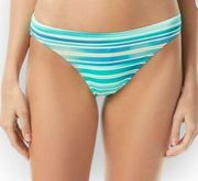 Azure Striped Bikini Bottom Size Large NWT