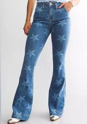 Miss Me High Rise Flare Stretch Jean NWT Stars ⭐️