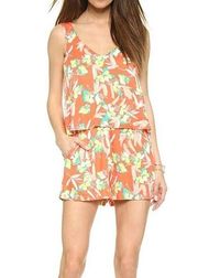 NWOT Ella Moss Women's Floradita Crepe Romper M